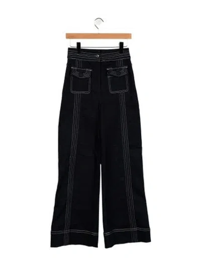 Pre-owned Alice Mccall High-rise Wide Leg Jeans In Blue