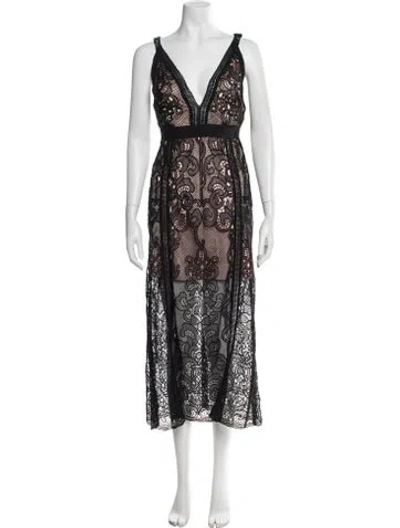 Pre-owned Alice Mccall Lace Pattern Midi Length Dress In Multi