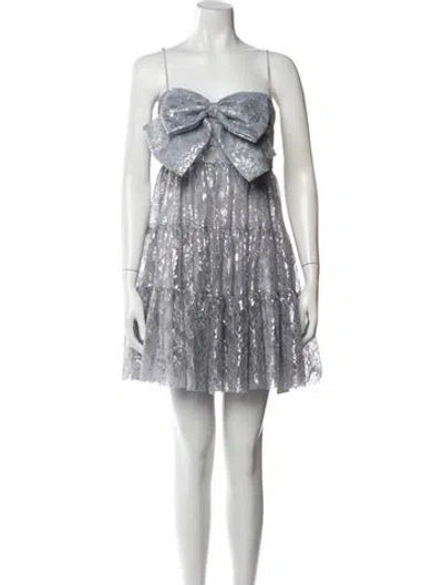 Pre-owned Alice Mccall Lace Pattern Mini Dress In Multi