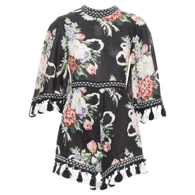 Alice Mccall Magic Moment Floral Playsuit In Black