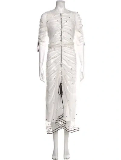 Pre-owned Alice Mccall Midi Length Dress W/ Tags In White