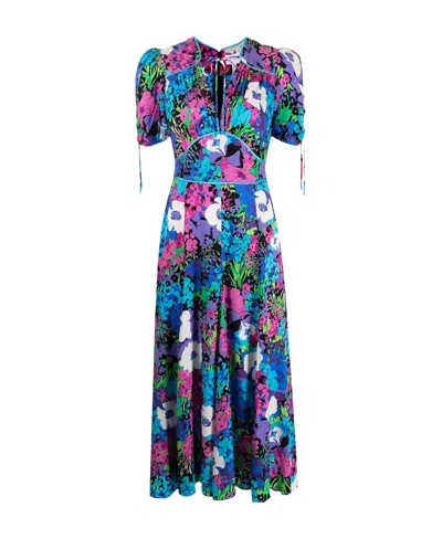 Alice Mccall Midnight Radio Midi Dress In Blue