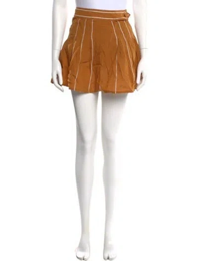 Pre-owned Alice Mccall Mini Skirt In Orange