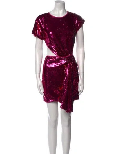 Pre-owned Alice Mccall Patterned Knee-length Dress In Pink