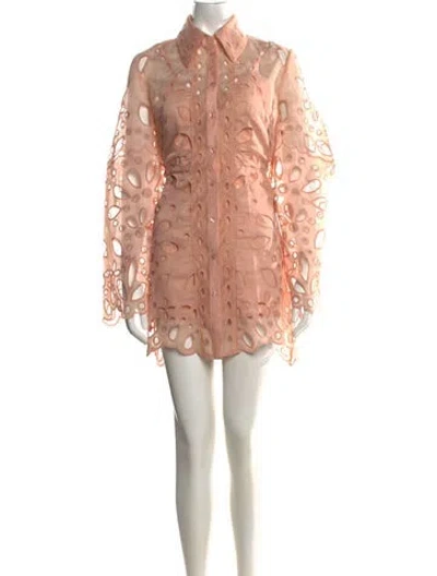 Pre-owned Alice Mccall Patterned Mini Dress In Pink