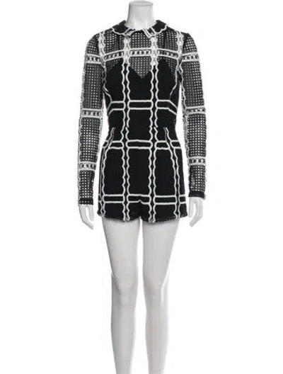 Pre-owned Alice Mccall Plaid Print Romper In Multi