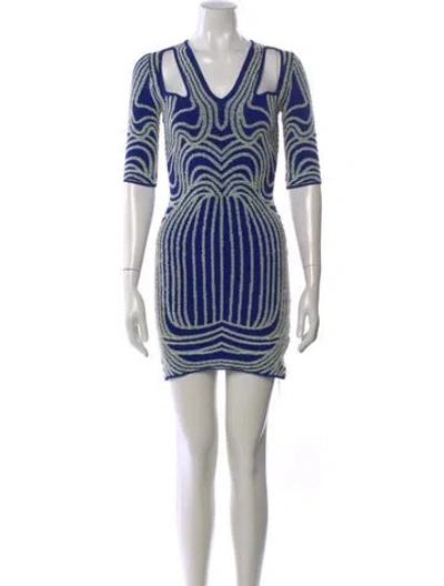 Pre-owned Alice Mccall Printed Mini Dress