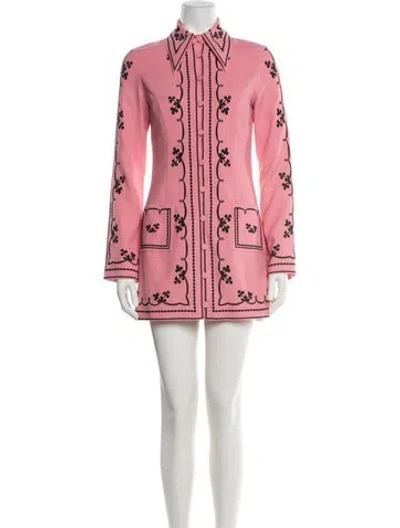 Pre-owned Alice Mccall Printed Mini Dress In Pink