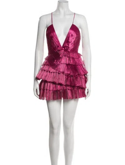 Pre-owned Alice Mccall Printed Mini Dress In Pink