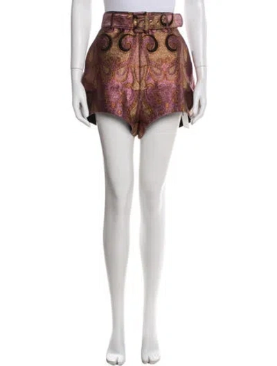 Pre-owned Alice Mccall Printed Mini Shorts In Multi