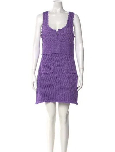 Pre-owned Alice Mccall Scoop Neck Mini Dress