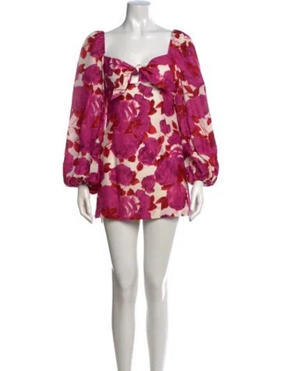 Pre-owned Alice Mccall Silk Mini Dress In Pink