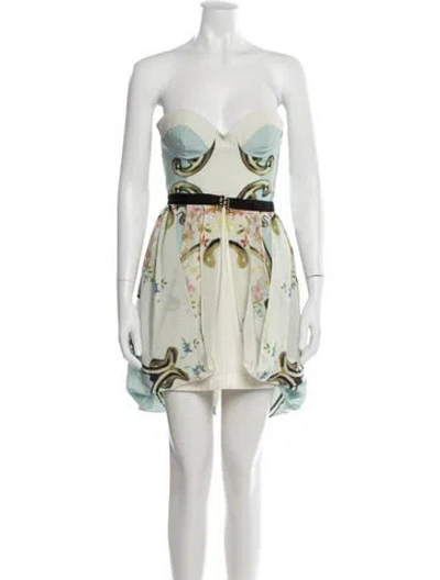 Pre-owned Alice Mccall Silk Mini Dress W/ Tags In White