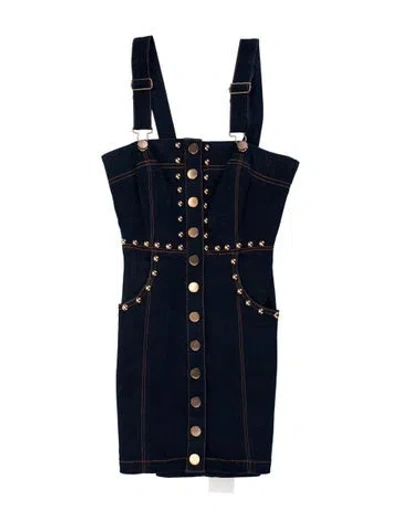 Pre-owned Alice Mccall Square Neckline Mini Dress In Blue