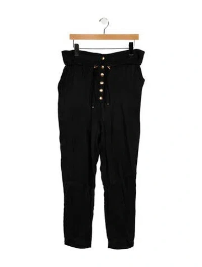 Pre-owned Alice Mccall Straight Leg Pants In Black