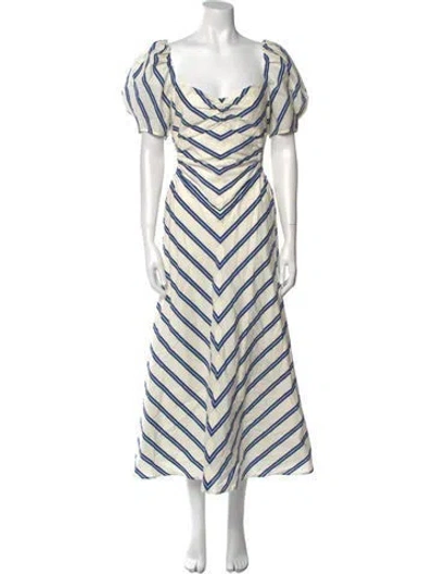 Pre-owned Alice Mccall Striped Long Dress
