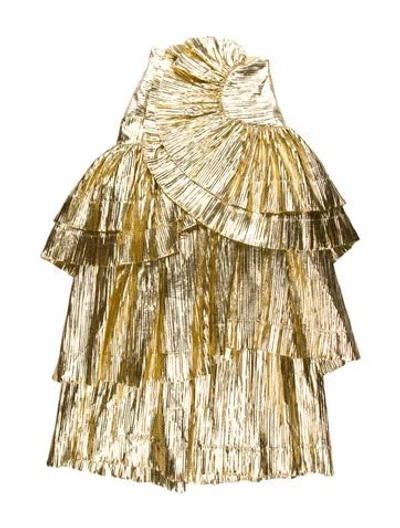 Pre-owned Alice Mccall Striped Midi Length Dress In Multicolor