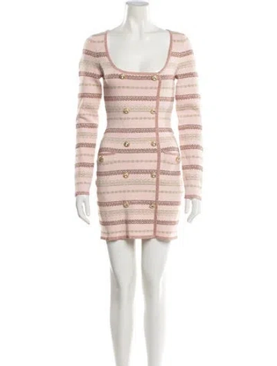 Pre-owned Alice Mccall Striped Mini Dress In Pink