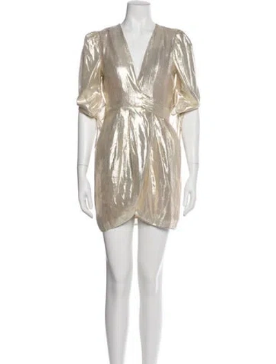 Pre-owned Alice Mccall V-neck Mini Dress In Multi