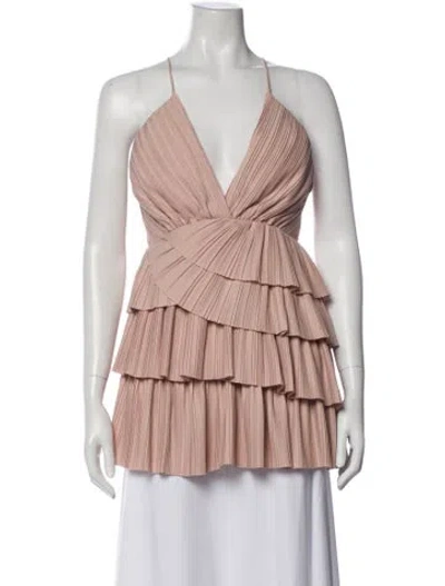 Pre-owned Alice Mccall V-neck Mini Dress In Pink