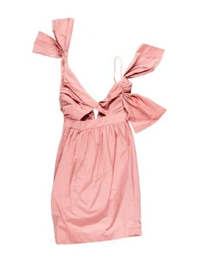 Pre-owned Alice Mccall V-neck Mini Dress In Pink