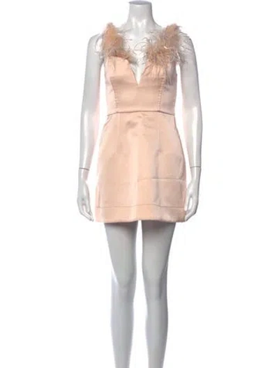 Pre-owned Alice Mccall V-neck Mini Dress In Pink