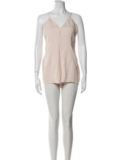 Pre-owned Alice Mccall V-neck Romper In Neutral