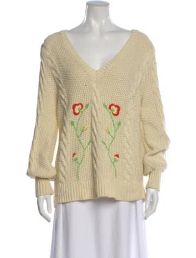 Pre-owned Alice Mccall V-neck Sweater In Neutral