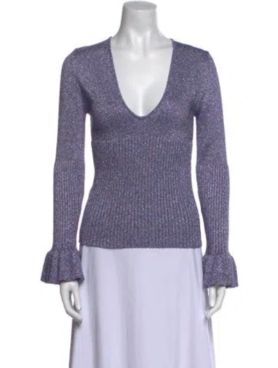 Pre-owned Alice Mccall V-neck Sweater In Purple