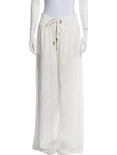 Pre-owned Alice Mccall Wide Leg Pants In White
