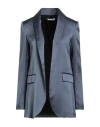 Alice Miller Woman Blazer Grey Size 4 Polyester In Blue