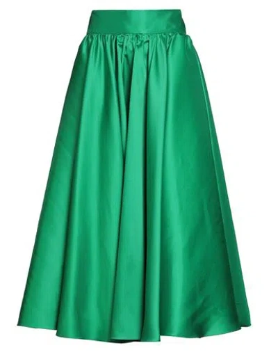 Alice Miller Woman Maxi Skirt Green Size 8 Polyester