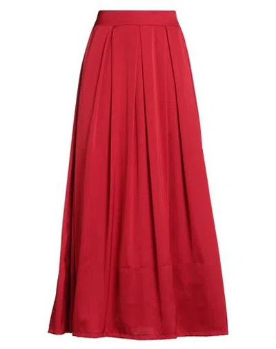 Alice Miller Woman Maxi Skirt Red Size 6 Polyester, Elastane
