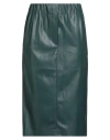 Alice Miller Woman Midi Skirt Deep Teal Size 6 Polyurethane In Green