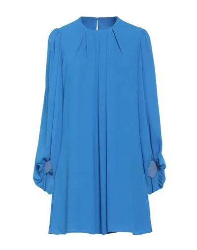 Alice Miller Woman Mini Dress Bright Blue Size 4 Polyester
