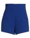 Alice Miller Woman Shorts & Bermuda Shorts Blue Size 2 Polyester, Elastane