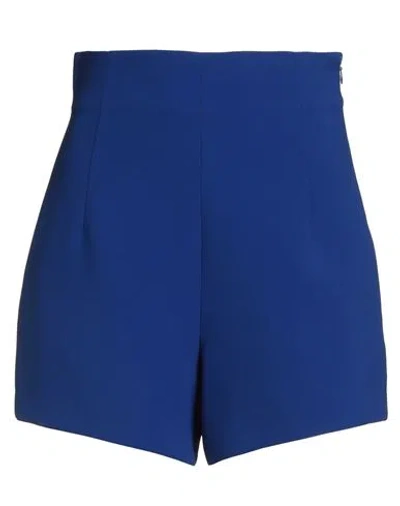 Alice Miller Woman Shorts & Bermuda Shorts Blue Size 2 Polyester, Elastane