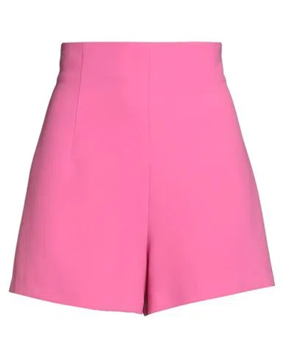 Alice Miller Woman Shorts & Bermuda Shorts Fuchsia Size 4 Polyester, Elastane In Pink