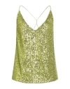 Alice Miller Woman Top Lime Green Size 8 Polyester, Elastane In Green