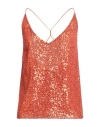 Alice Miller Woman Top Orange Size 6 Polyester, Elastane In Orange