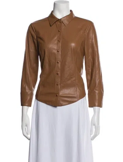Pre-owned Alice + Olivia Blazer In Brown