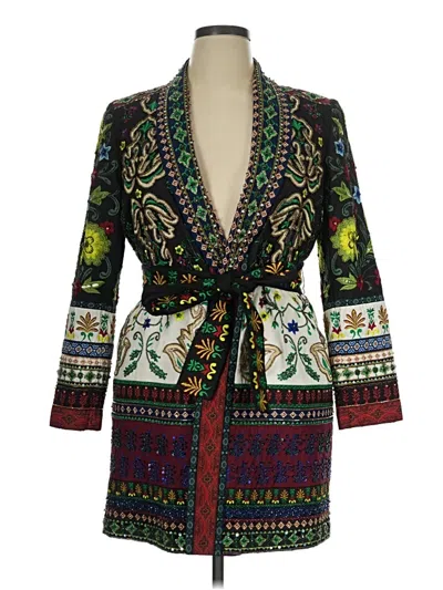 Pre-owned Alice + Olivia Blazer Jacket In Green