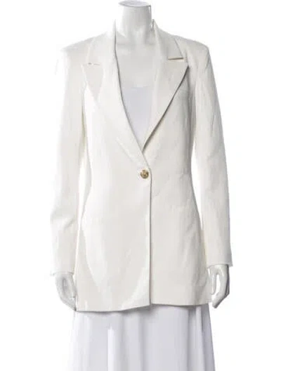 Pre-owned Alice + Olivia Blazer In White