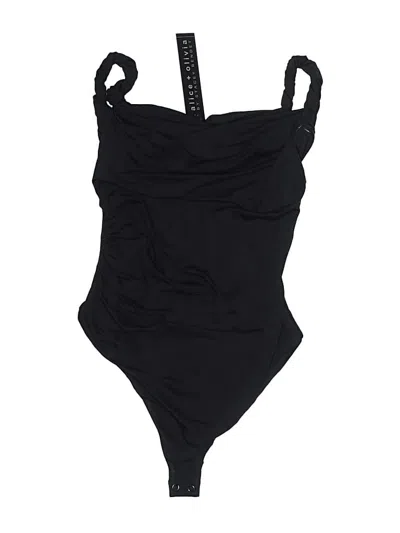 Pre-owned Alice + Olivia Bodysuit In Black