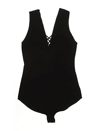 Pre-owned Alice + Olivia Bodysuit In Black