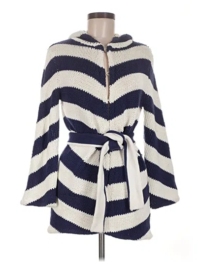 Pre-owned Alice + Olivia Cardigan Sweater In Blue