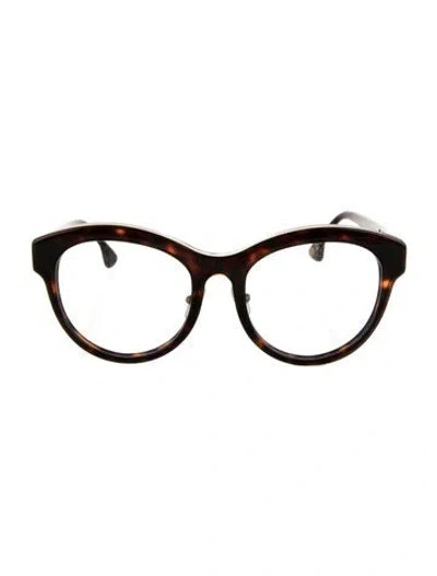 Pre-owned Alice + Olivia Cat-eye Eyeglasses In Brown