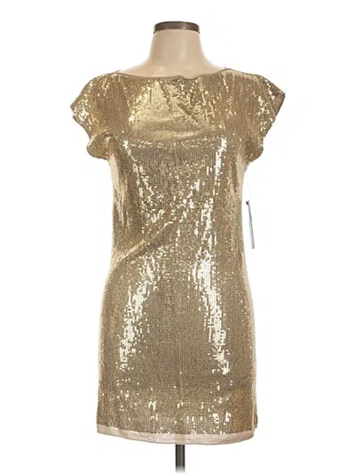 Pre-owned Alice + Olivia Cocktail Dress In Gold