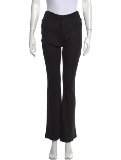 Pre-owned Alice + Olivia Flared Pants In Black