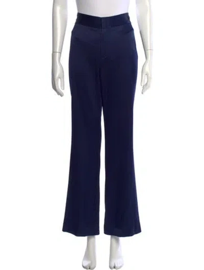 Pre-owned Alice + Olivia Flared Pants In Blue